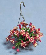 Fuchsia in a Terra Cotta Hanging Pot Quarter-inch scale Fuchsia in a Terra Cotta Hanging Pot Quarter-inch scale